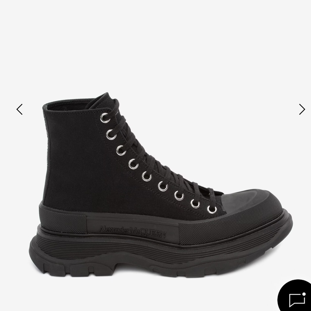 Alexander McQueen Black High-Top Sneakers